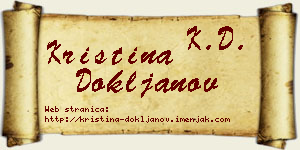 Kristina Dokljanov vizit kartica